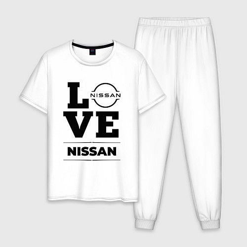 Мужская пижама Nissan Love Classic / Белый – фото 1