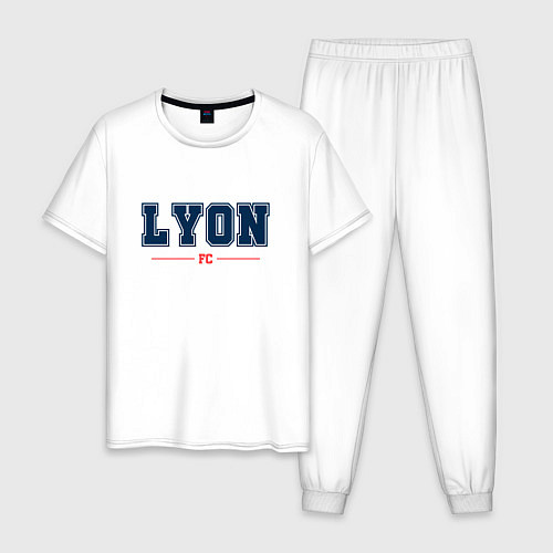 Мужская пижама Lyon FC Classic / Белый – фото 1