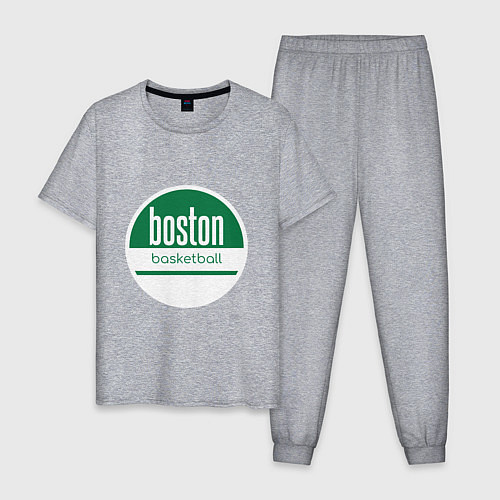 Мужская пижама Boston Basketball / Меланж – фото 1