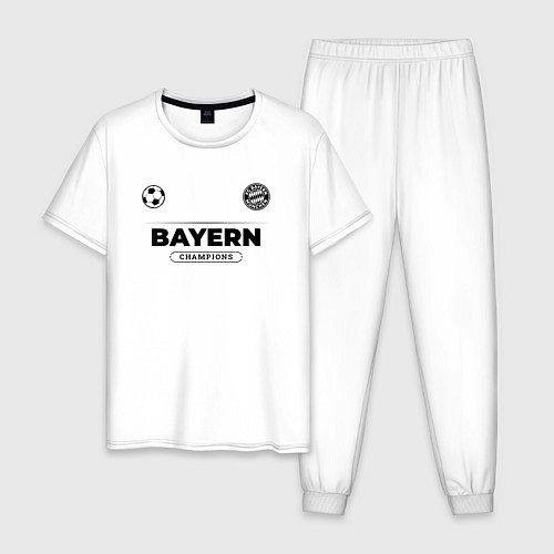 Мужская пижама Bayern Униформа Чемпионов / Белый – фото 1