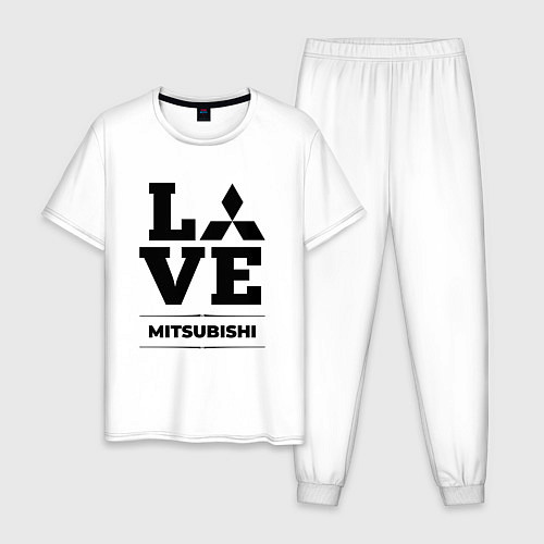 Мужская пижама Mitsubishi Love Classic / Белый – фото 1