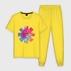 Пижама хлопковая мужская RHCP Color, цвет: желтый