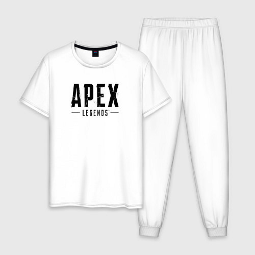 Мужская пижама Логотип игры Apex Legends / Белый – фото 1