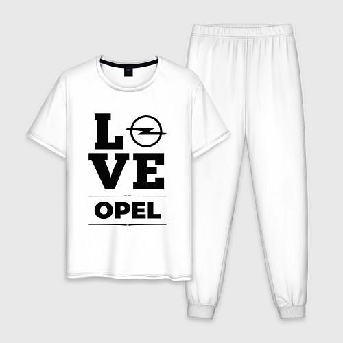 Мужская пижама Opel Love Classic / Белый – фото 1