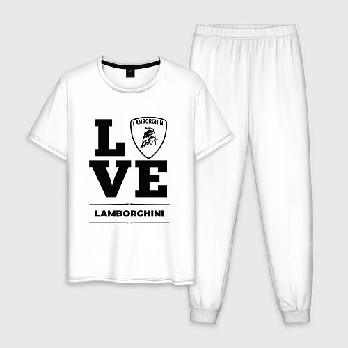 Мужская пижама Lamborghini Love Classic / Белый – фото 1