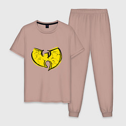 Пижама хлопковая мужская Style Wu-Tang, цвет: пыльно-розовый