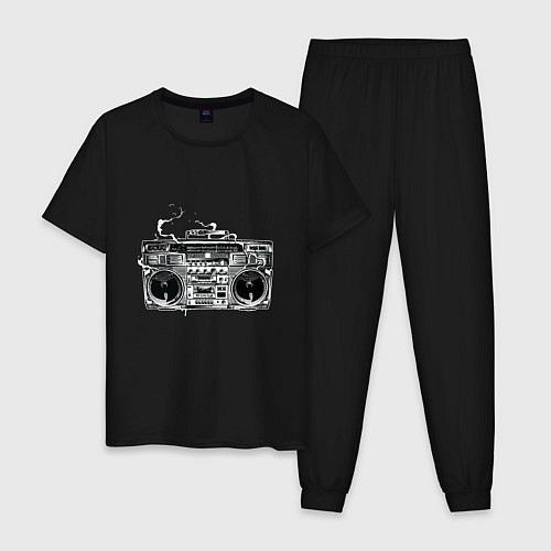 Мужская пижама Wu-Tang Boombox / Черный – фото 1
