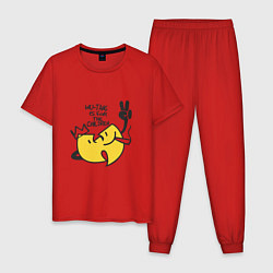 Пижама хлопковая мужская Wu-Tang Is For The Children, цвет: красный