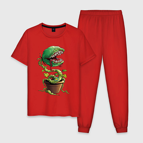 Мужская пижама Plant - Piranha / Красный – фото 1