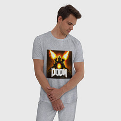 Пижама хлопковая мужская Apex revenant - doom, цвет: меланж — фото 2