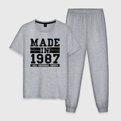 Мужская пижама Сделано в 1987 оригинальные детали / Меланж – фото 1
