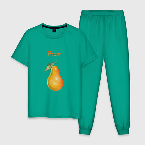Мужская пижама Pear груша / Зеленый – фото 1