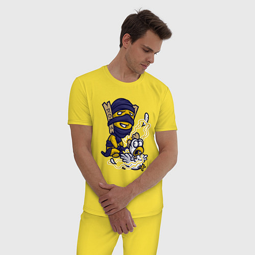 Мужская пижама Shadow shaman / Желтый – фото 3