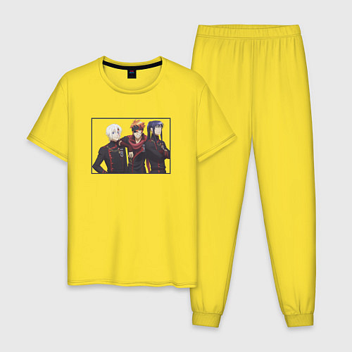 Мужская пижама Аллен Ю и Лави - D Gray man / Желтый – фото 1