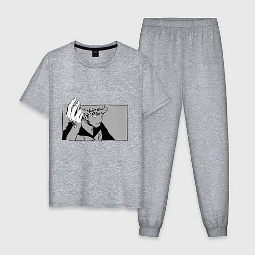 Мужская пижама Трафальгар Ло - One Piece / Меланж – фото 1