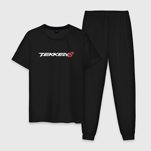 Мужская пижама Tekken 8 - логотип / Черный – фото 1