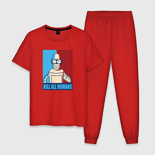 Мужская пижама Bender Futurama / Красный – фото 1