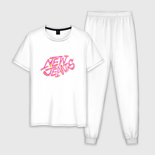 Мужская пижама New Jeans / Белый – фото 1