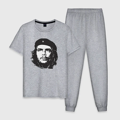 Мужская пижама Че Гевара - рисунок / Меланж – фото 1