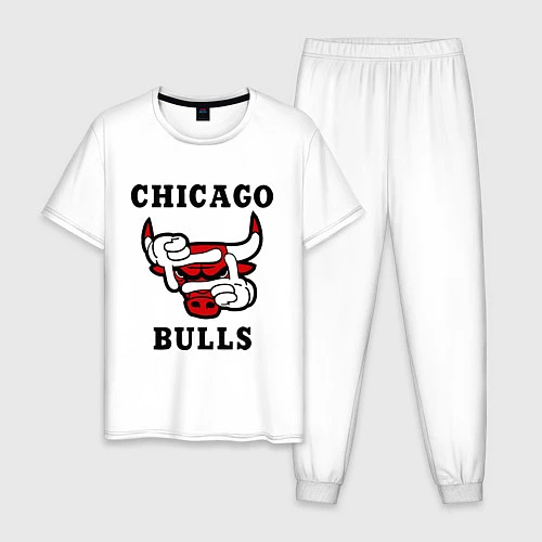 Мужская пижама Chicago Bulls SWAG / Белый – фото 1