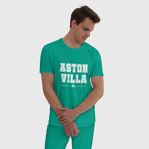 Мужская пижама Aston Villa football club классика / Зеленый – фото 3