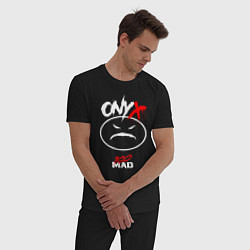 Пижама хлопковая мужская 100 Mad - Onyx, цвет: черный — фото 2