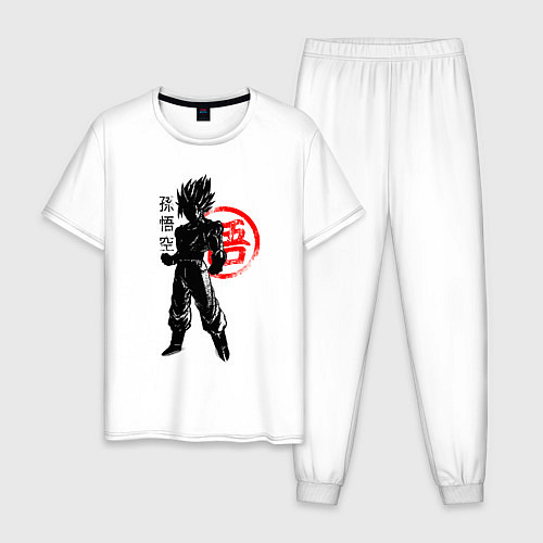 Мужская пижама Goku Son - Dragon Ball - Warrior / Белый – фото 1