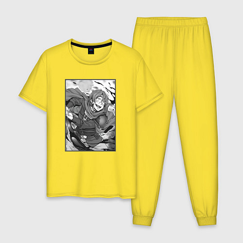 Мужская пижама Опасный Кэяру / Желтый – фото 1