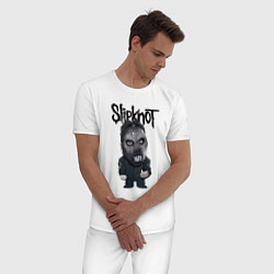 Пижама хлопковая мужская Седьмой Slipknot, цвет: белый — фото 2