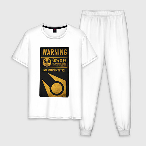 Мужская пижама Контроль заражения / Белый – фото 1