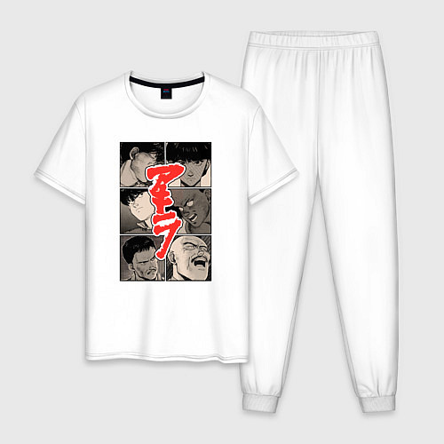 Мужская пижама Akira Minasai dark / Белый – фото 1