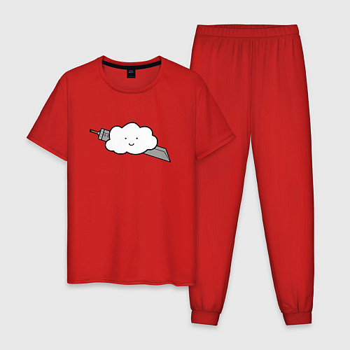 Мужская пижама Cloud Strife / Красный – фото 1