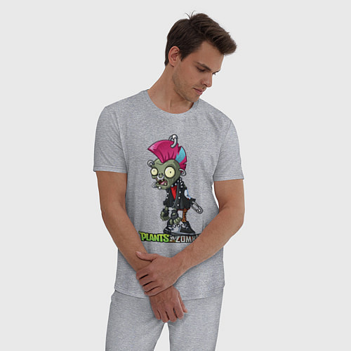 Мужская пижама Зомби панк / Меланж – фото 3
