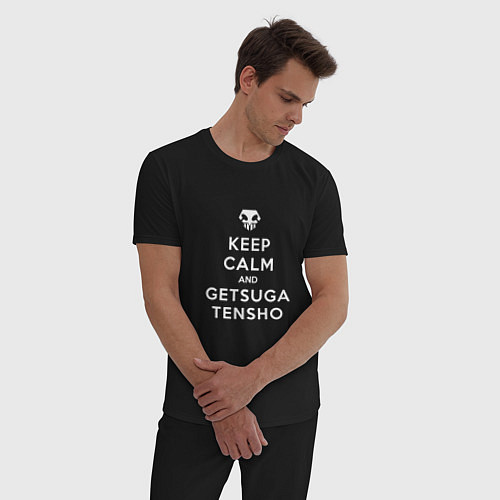 Мужская пижама Keep calm and getsuga tenshou / Черный – фото 3