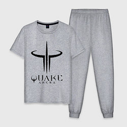 Пижама хлопковая мужская Quake III arena, цвет: меланж