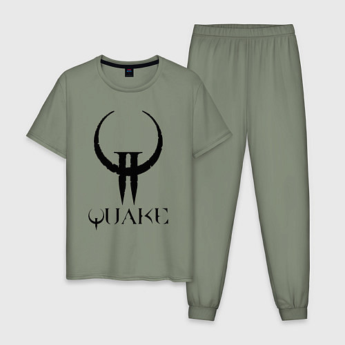 Мужская пижама Quake II logo / Авокадо – фото 1
