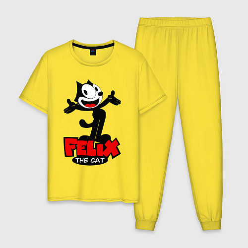 Мужская пижама Felix the cat / Желтый – фото 1