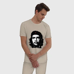 Пижама хлопковая мужская Ernesto Che Guevara, цвет: миндальный — фото 2
