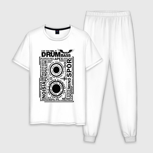 Мужская пижама DNB Cassette / Белый – фото 1