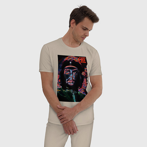 Мужская пижама Эрнесто Че Гевара - cool dude / Миндальный – фото 3