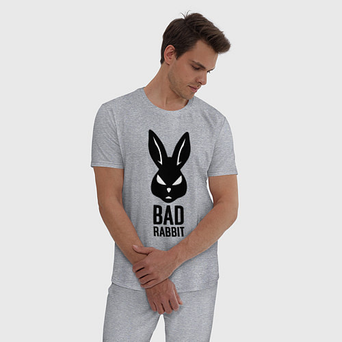 Мужская пижама Bad rabbit / Меланж – фото 3