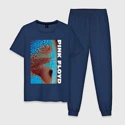 Пижама хлопковая мужская Pink Floyd Meddle, цвет: тёмно-синий