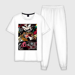 Мужская пижама Коллаж клинок рассекающий демонов