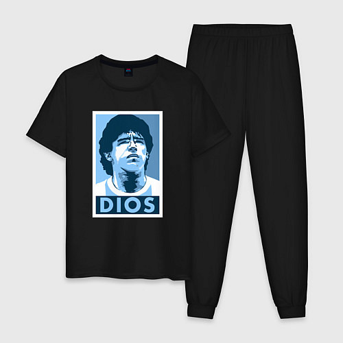 Мужская пижама Dios Maradona / Черный – фото 1