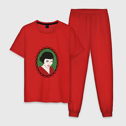 Мужская пижама Амели / Красный – фото 1