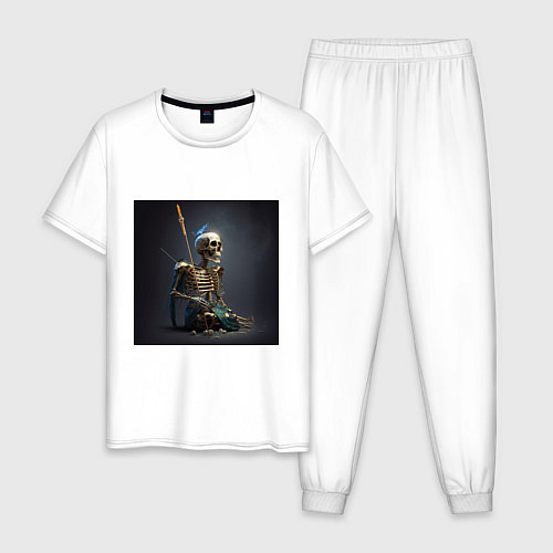 Мужская пижама Законченная жизнь / Белый – фото 1