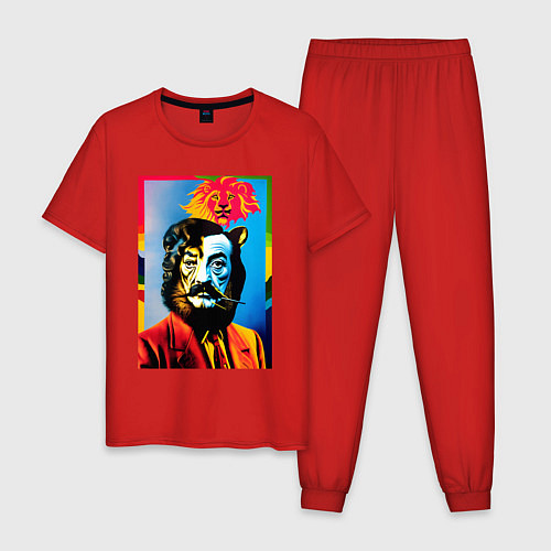 Мужская пижама Salvador Dali: Self Portrait / Красный – фото 1