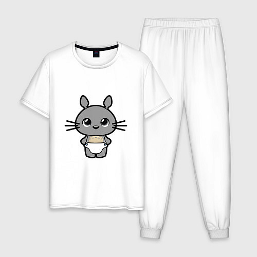 Мужская пижама Baby Totoro / Белый – фото 1