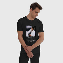 Пижама хлопковая мужская Майкл Джексон Billie Jean, цвет: черный — фото 2