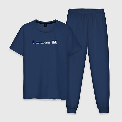 Мужская пижама 0 по шкале IBU / Тёмно-синий – фото 1